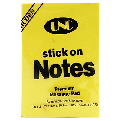 Giấy note UNC vàng 3 * 2