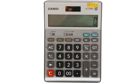 Máy tính Casio DF 120 BM - chính hãng