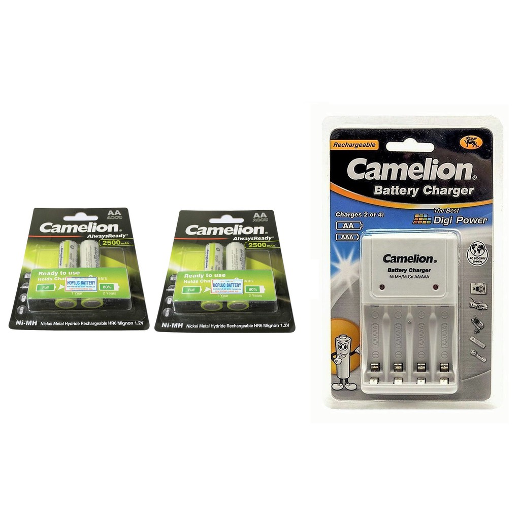 Bộ sạc pin 2 A camelion sạc được 4 bộ