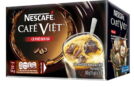 Cafe Nescafe Cafe Việt - Cà phê đen đá 12 gói/hộp